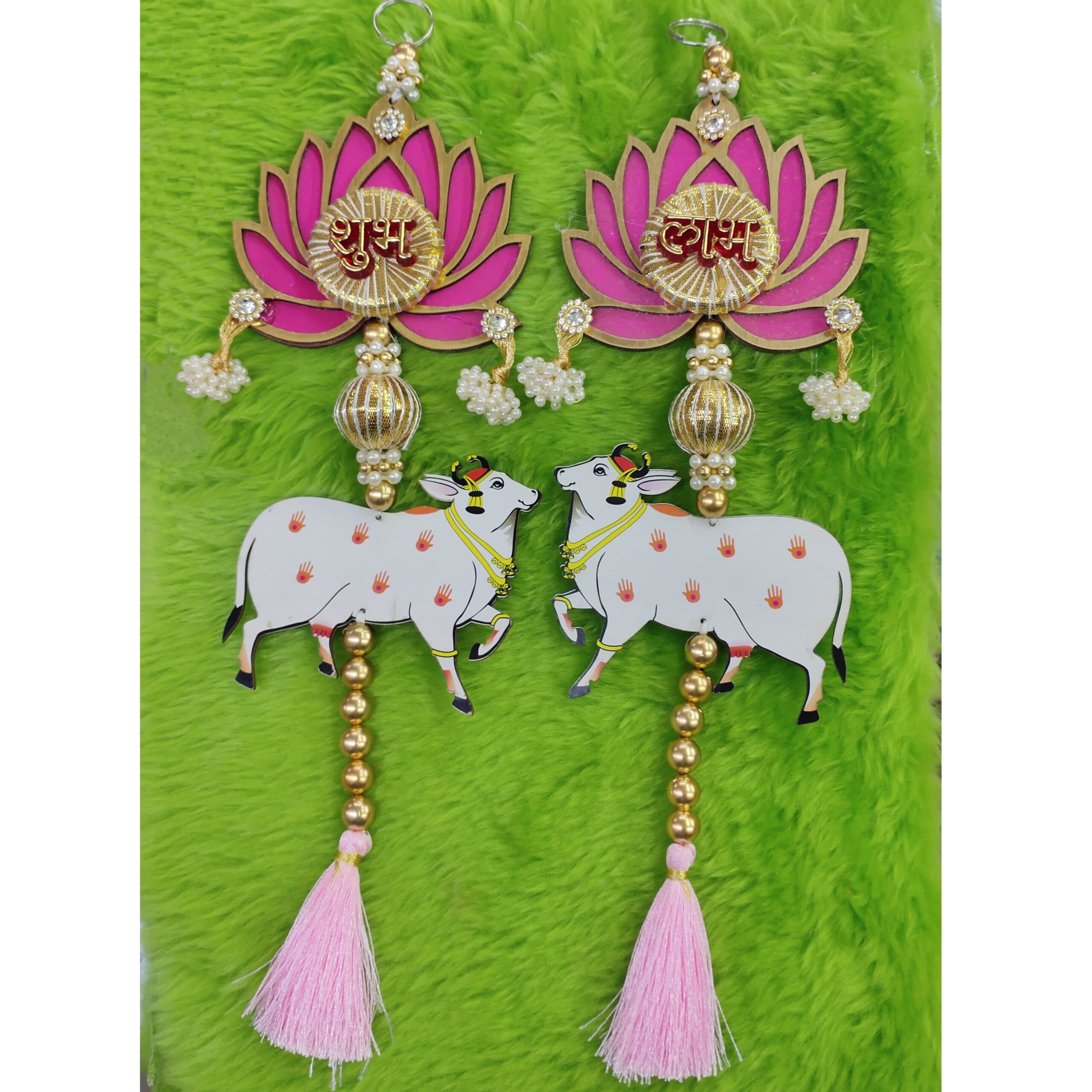 Pichwai Cow Shubh Labh Hanging